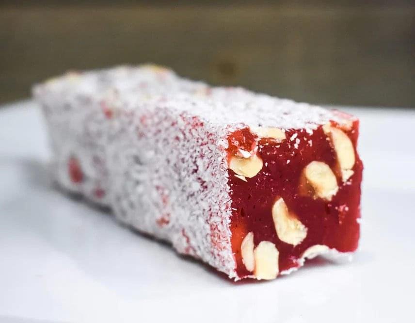 Coconut Pomegranate Turkish Delight1